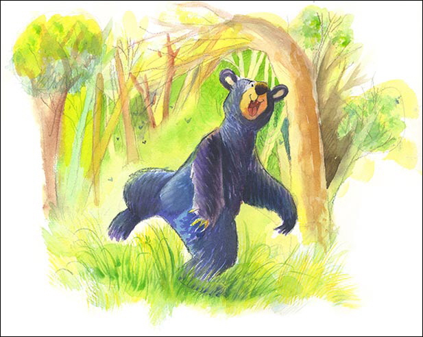 Dancing Bear Illustration by Jackie Urbanovic